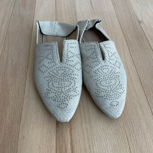 Moroccan ivory snakeskin studded flats real snake leather studs